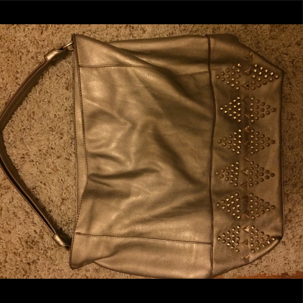 Big Buddha large shoulder bag with gold accents